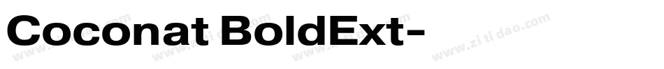 Coconat BoldExt字体转换
